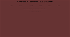 Desktop Screenshot of cosmikmuse.com